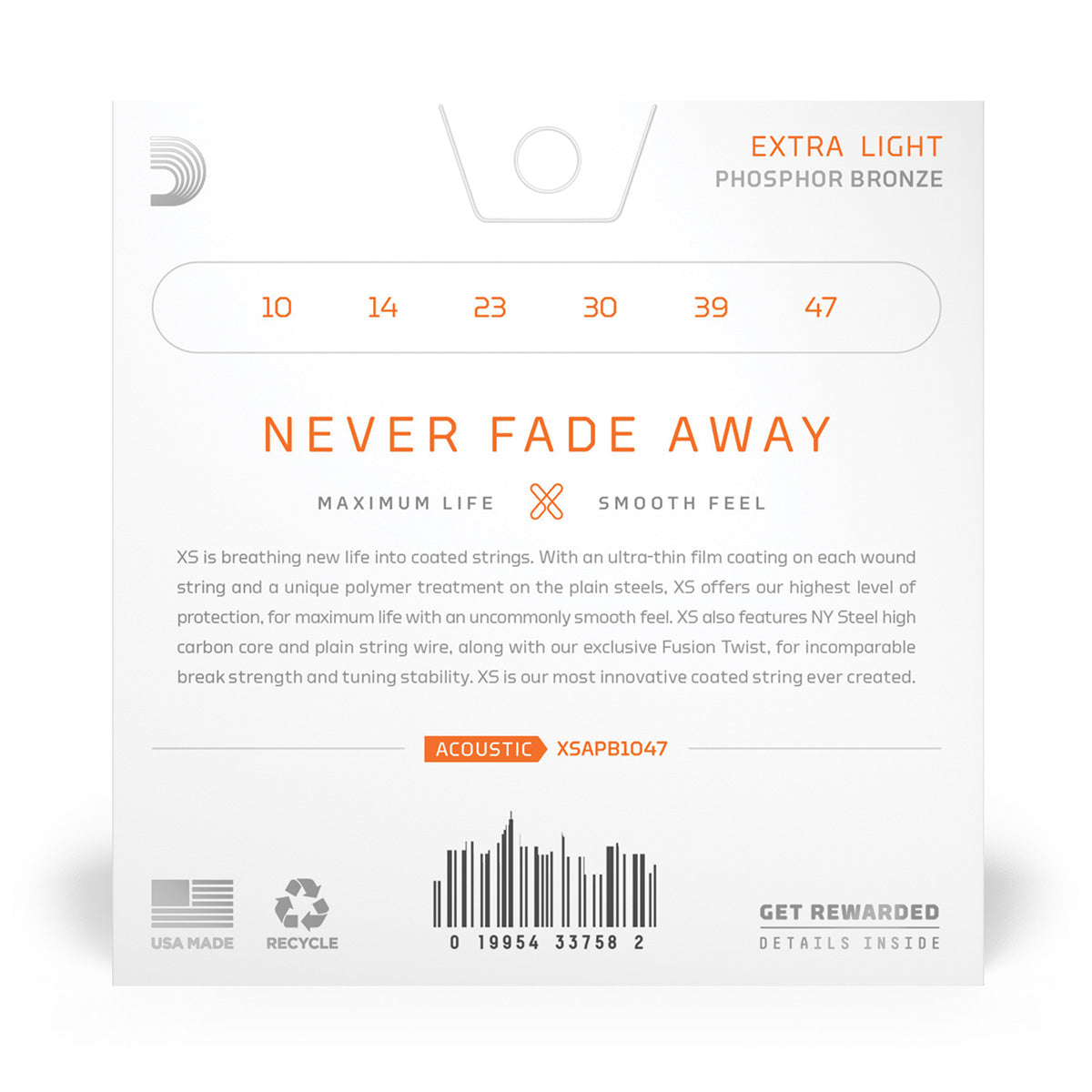 10-47 Extra Light, XS - D'Addario