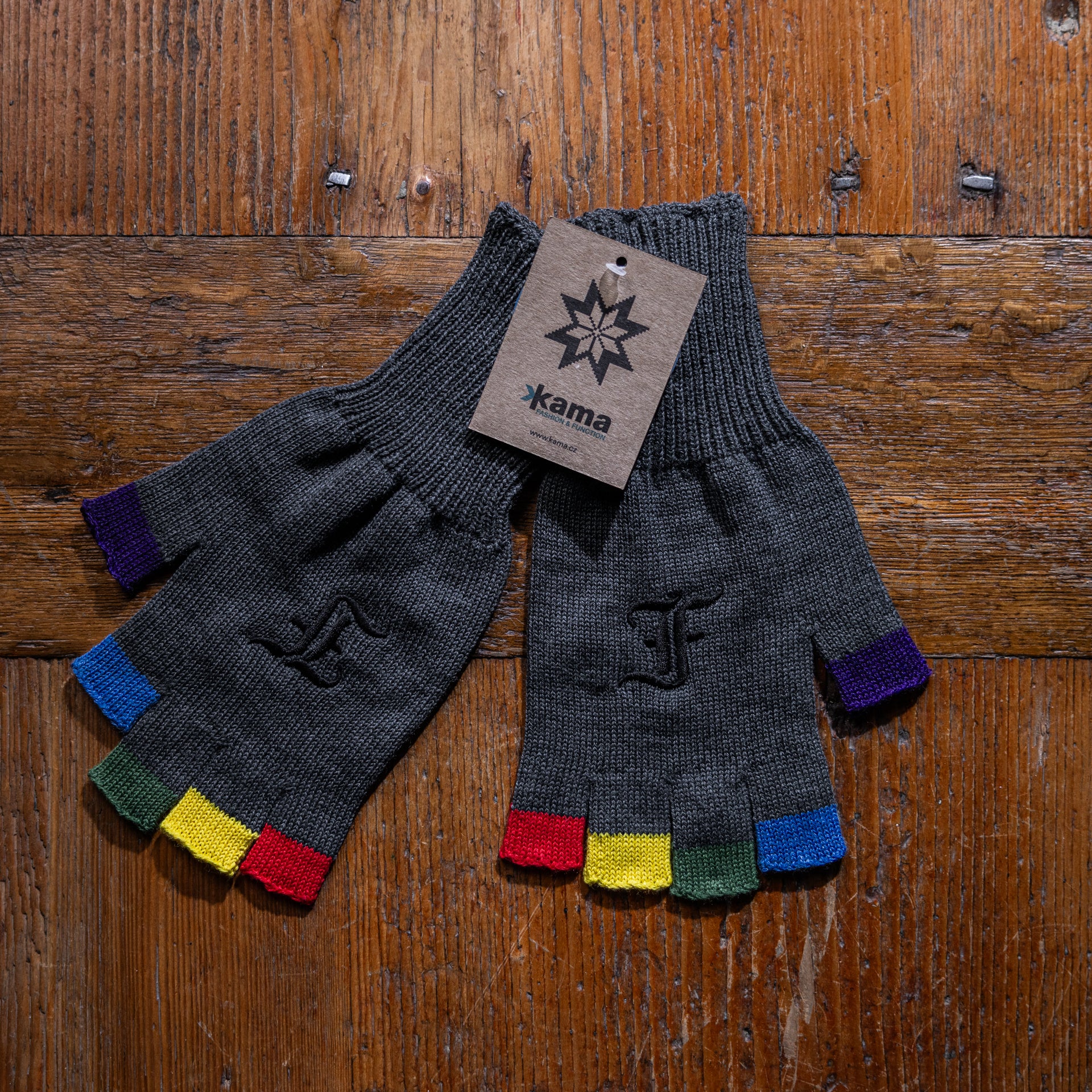 Pletené merino rukavice Furch