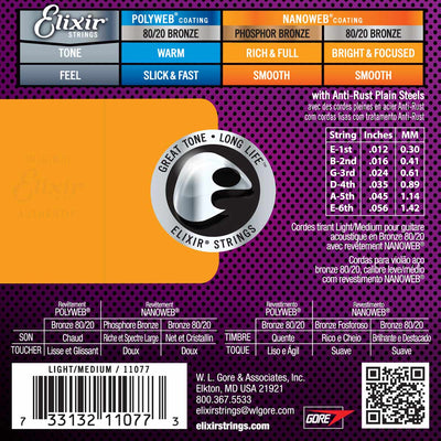 12-56 Light Top/Medium Bottom, Bronze- Elixir