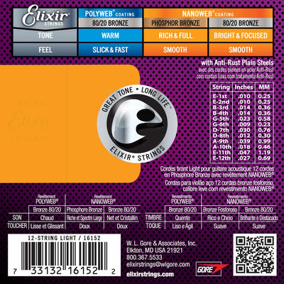 10-47 Light 12 string, PhBr - Elixir