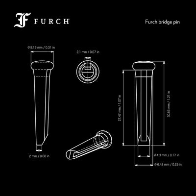 Bridge pin Ebony - Furch