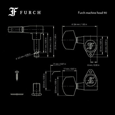 Dimensions Furch machine head 90