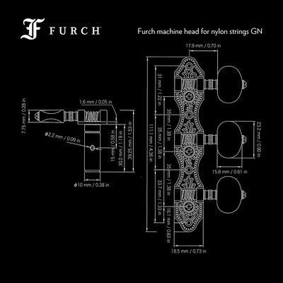 Dimensions Furch machine head GN