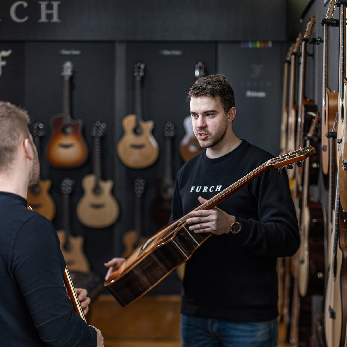 All Furch guitars in showroom Velké Němčice 