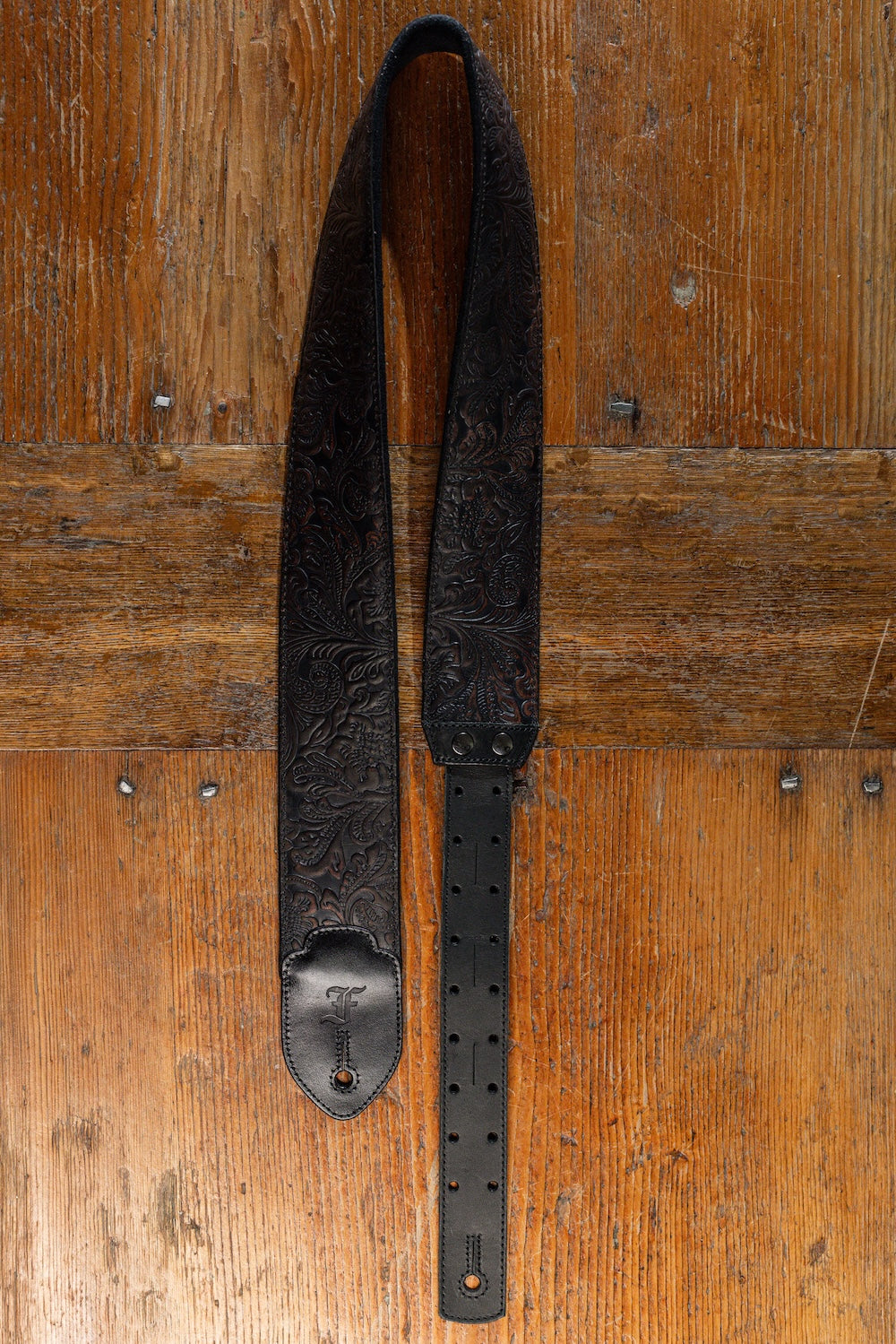 Ornate Embossed Leather Strap - Furch