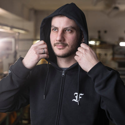 Black hoodie