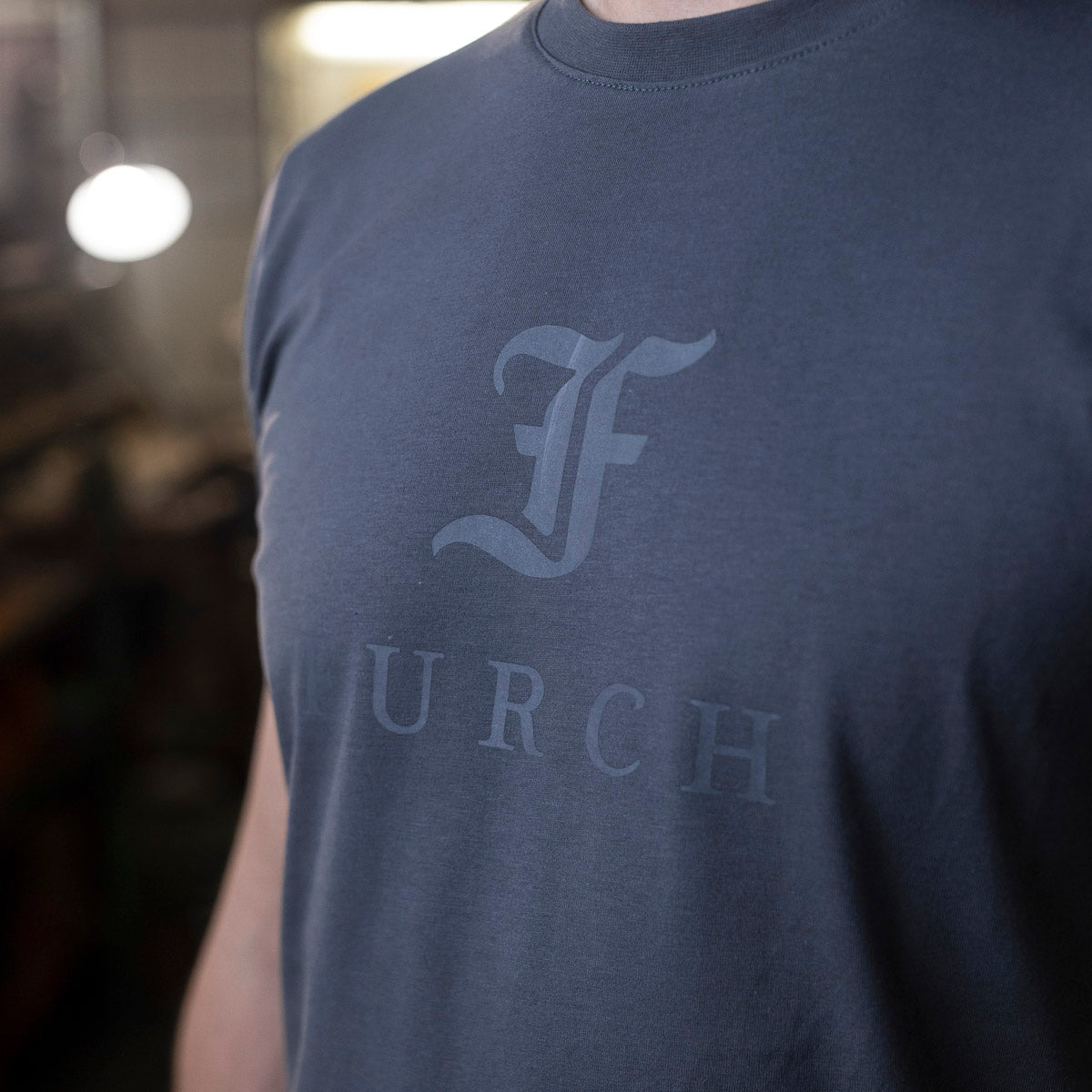 Gray T-shirt with logo